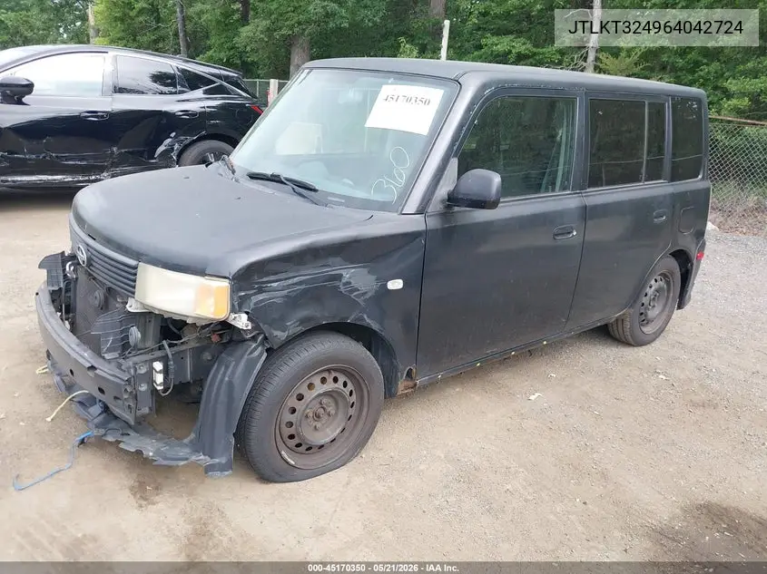2006 Scion Xb VIN: JTLKT324964042724 Lot: 45170350