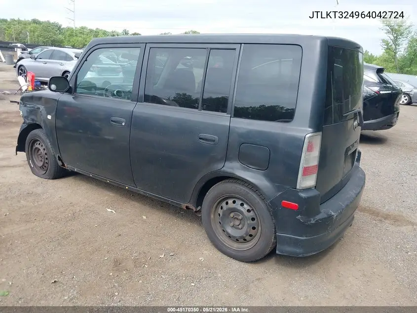 2006 Scion Xb VIN: JTLKT324964042724 Lot: 45170350