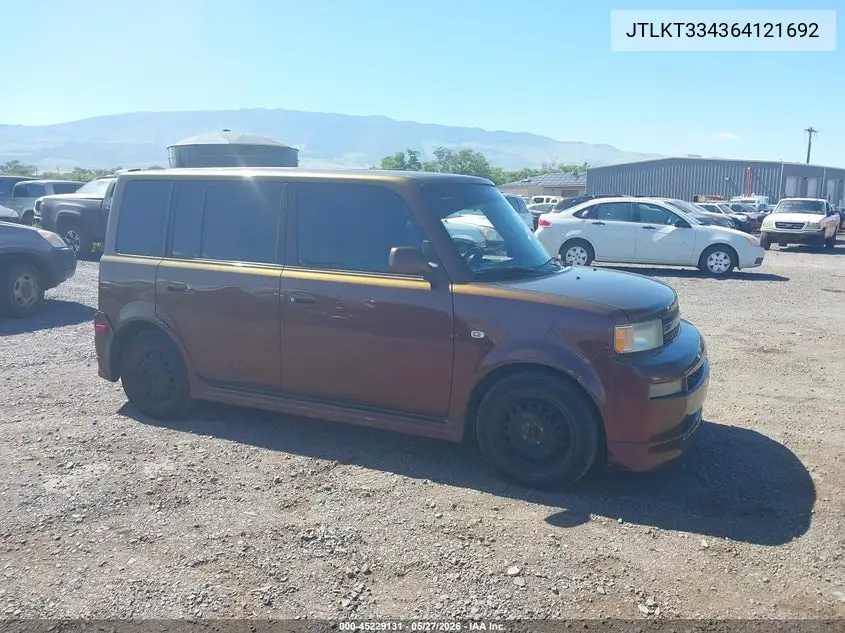 2006 Scion Xb VIN: JTLKT334364121692 Lot: 45229131