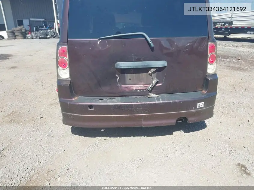 2006 Scion Xb VIN: JTLKT334364121692 Lot: 45229131