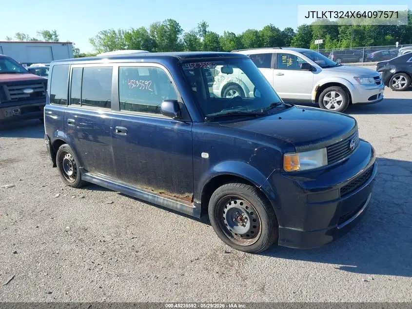 2006 Scion Xb VIN: JTLKT324X64097571 Lot: 45235592