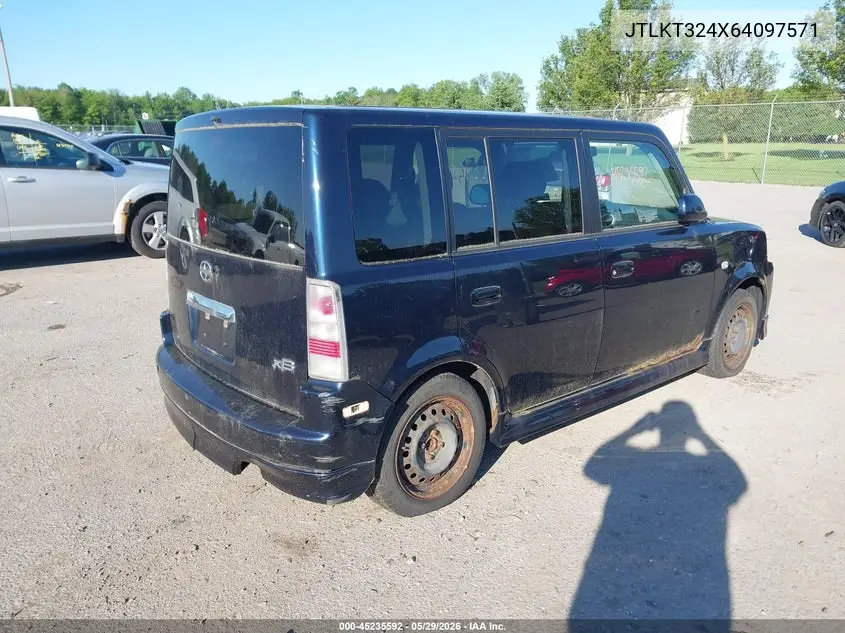 2006 Scion Xb VIN: JTLKT324X64097571 Lot: 45235592