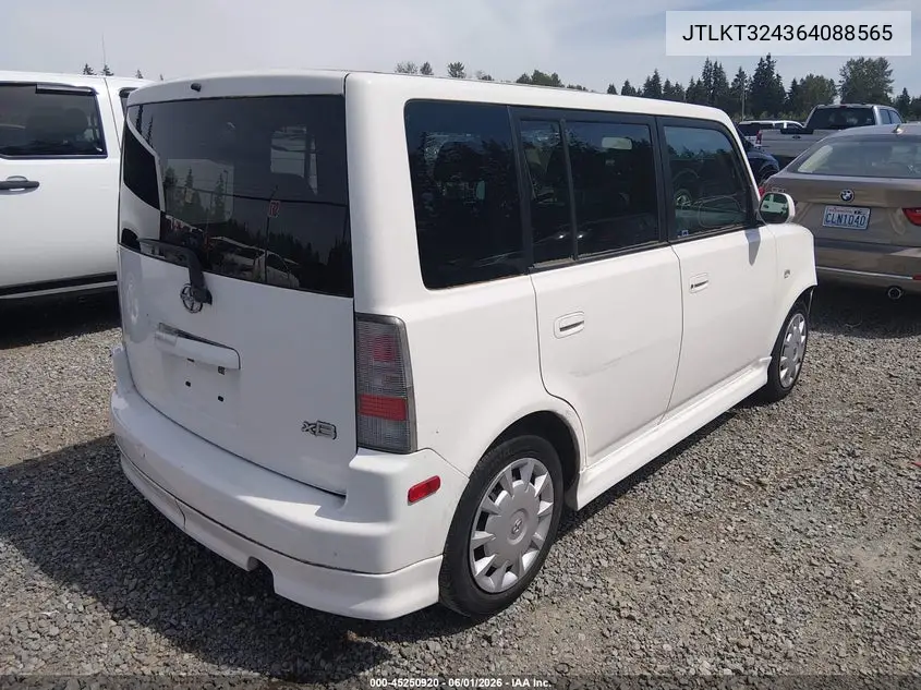 2006 Scion Xb VIN: JTLKT324364088565 Lot: 45250920