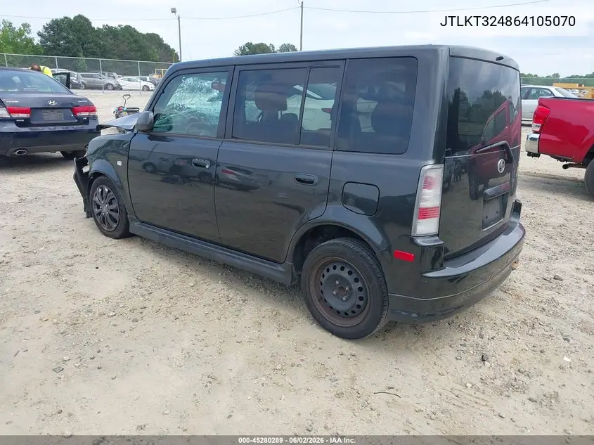 2006 Scion Xb VIN: JTLKT324864105070 Lot: 45280289