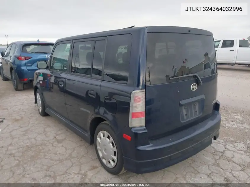 2006 Scion Xb VIN: JTLKT324364032996 Lot: 45284728