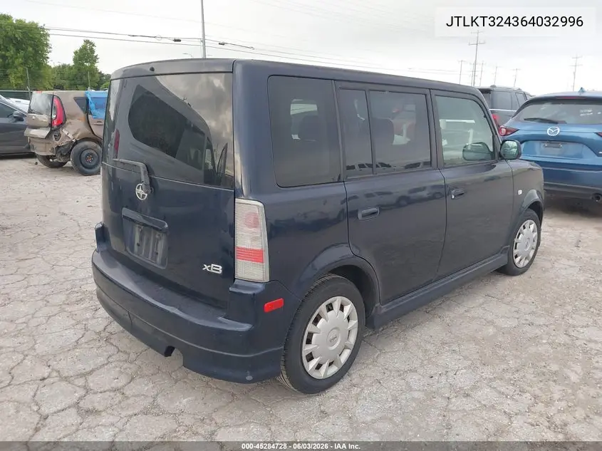 2006 Scion Xb VIN: JTLKT324364032996 Lot: 45284728