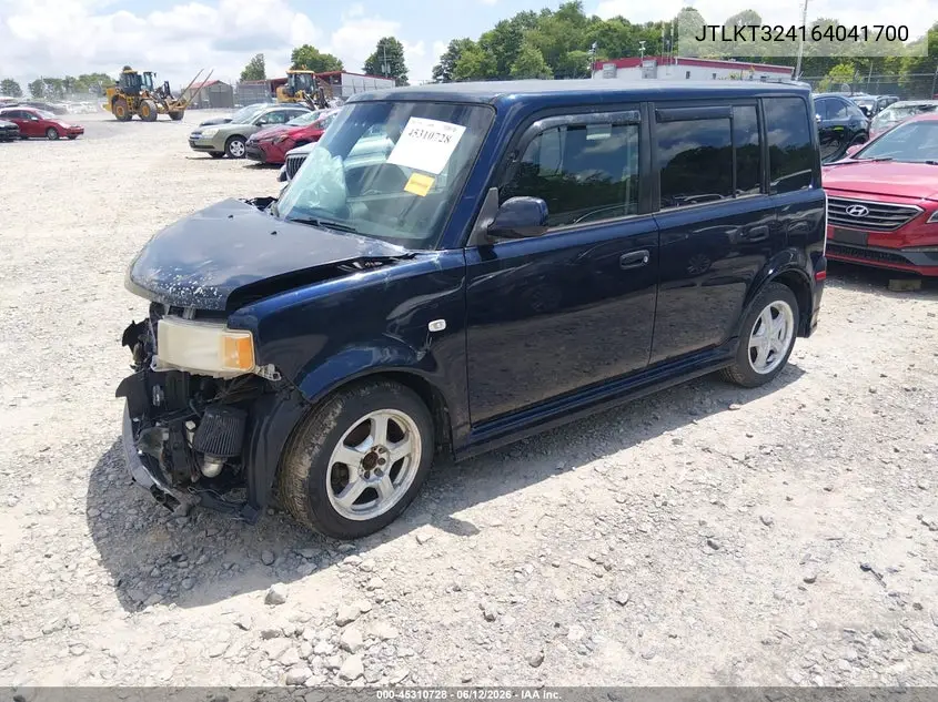 2006 Scion Xb VIN: JTLKT324164041700 Lot: 45310728