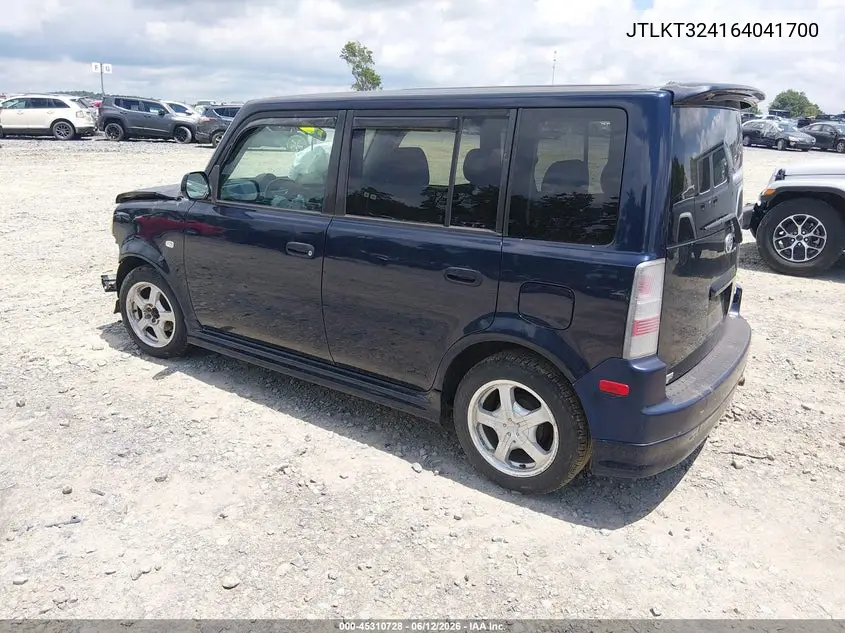 2006 Scion Xb VIN: JTLKT324164041700 Lot: 45310728