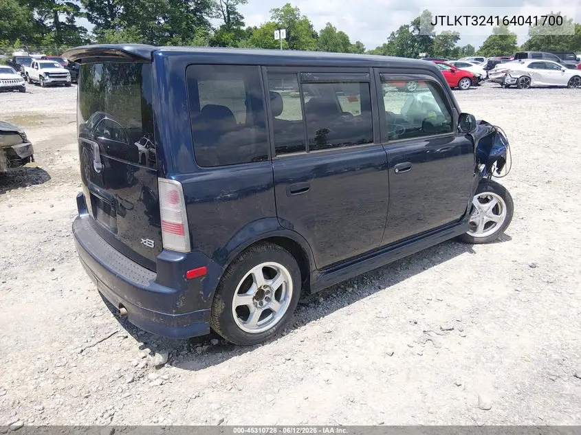 2006 Scion Xb VIN: JTLKT324164041700 Lot: 45310728
