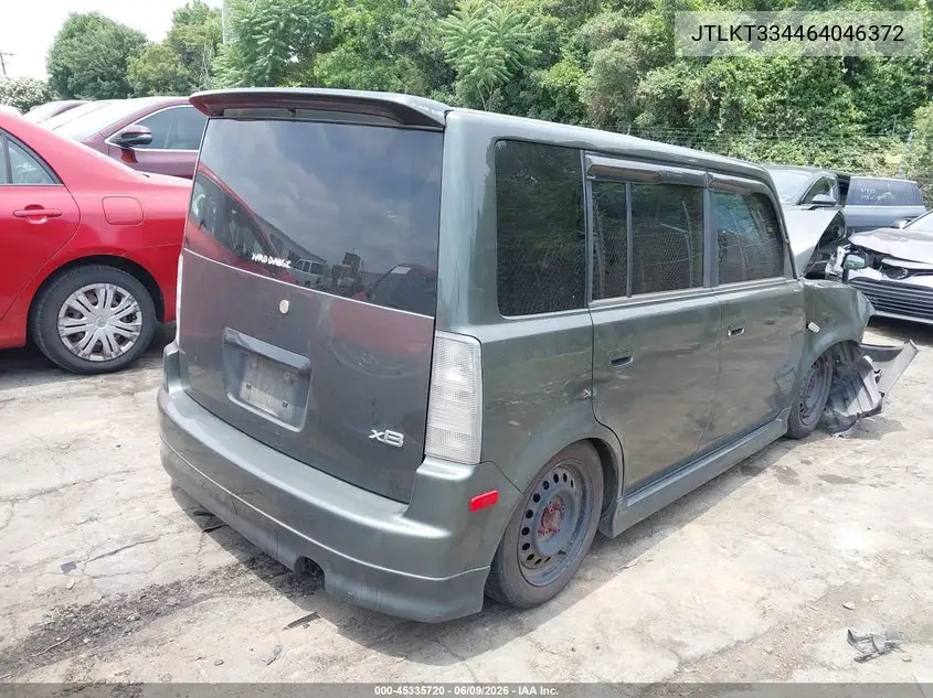2006 Scion Xb VIN: JTLKT334464046372 Lot: 45335720