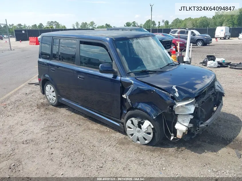 2006 Scion Xb VIN: JTLKT324X64094847 Lot: 45351323