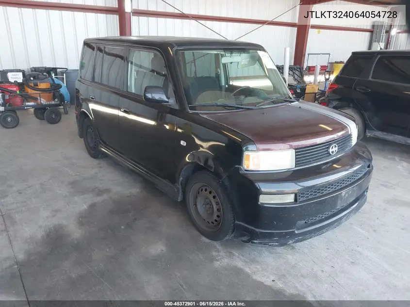 2006 Scion Xb VIN: JTLKT324064054728 Lot: 45372901