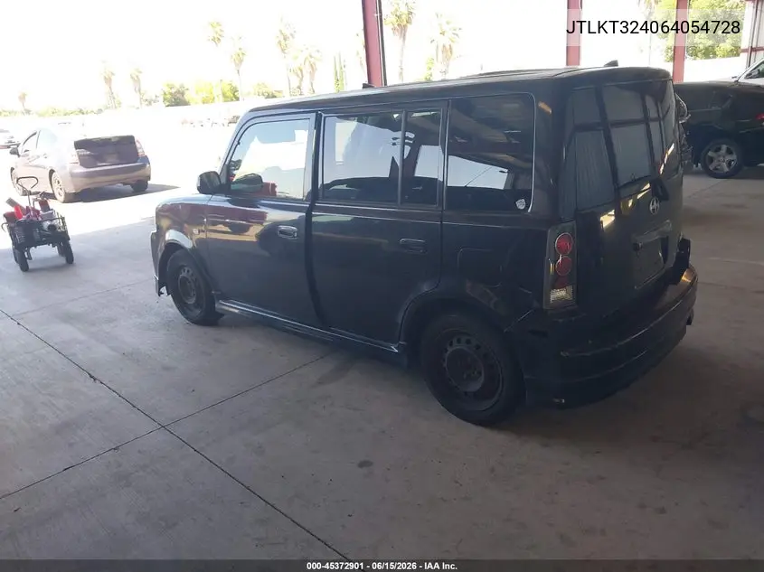 2006 Scion Xb VIN: JTLKT324064054728 Lot: 45372901