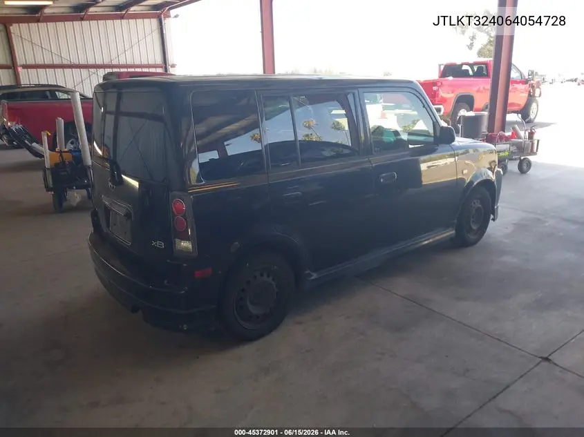2006 Scion Xb VIN: JTLKT324064054728 Lot: 45372901