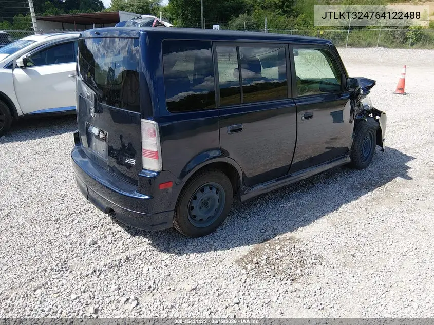 2006 Scion Xb VIN: JTLKT324764122488 Lot: 45431422