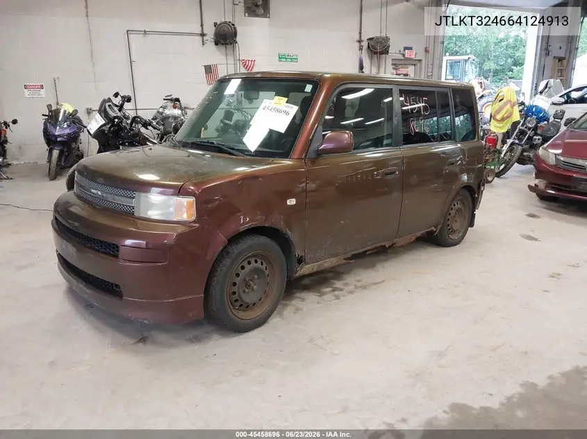 2006 Scion Xb VIN: JTLKT324664124913 Lot: 45458696