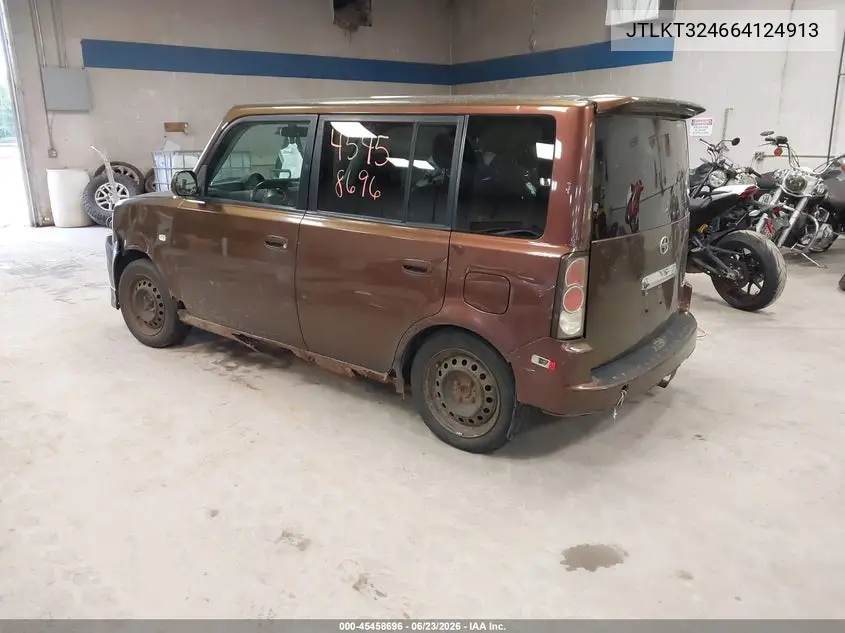2006 Scion Xb VIN: JTLKT324664124913 Lot: 45458696