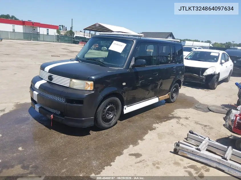 2006 Scion Xb VIN: JTLKT324864097634 Lot: 45480187