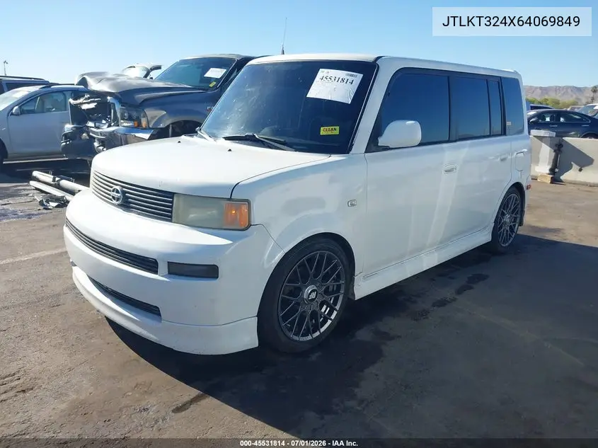 2006 Scion Xb VIN: JTLKT324X64069849 Lot: 45531814