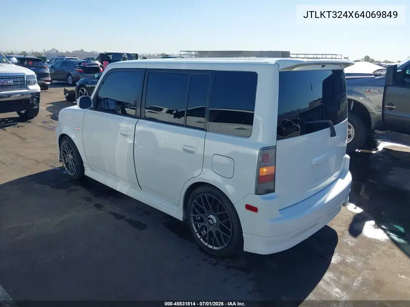 2006 Scion Xb VIN: JTLKT324X64069849 Lot: 45531814