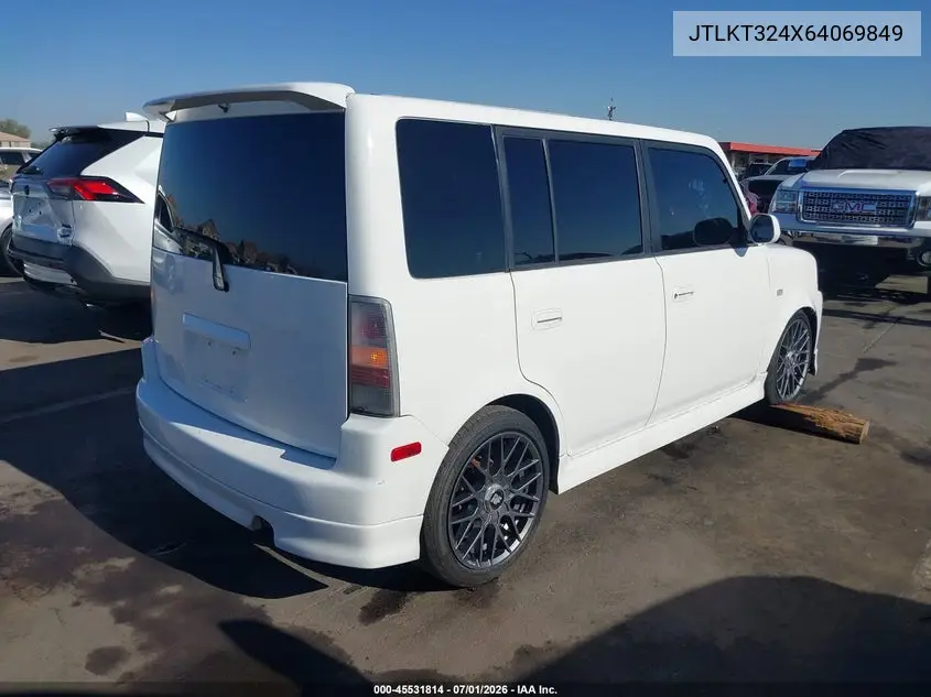 2006 Scion Xb VIN: JTLKT324X64069849 Lot: 45531814