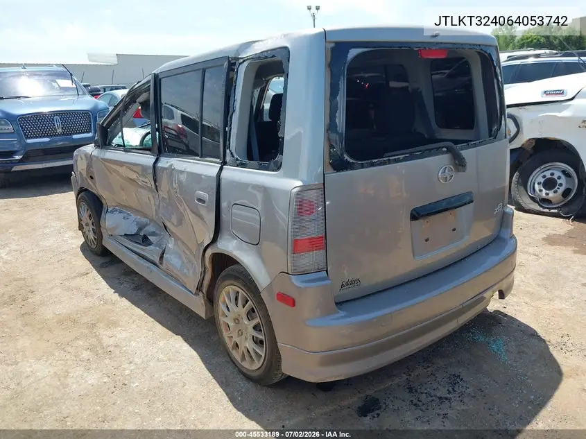 2006 Scion Xb VIN: JTLKT324064053742 Lot: 45533189