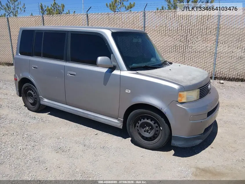 2006 Scion Xb VIN: JTLKT334664103476 Lot: 45568599