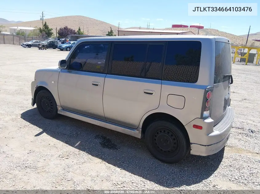 2006 Scion Xb VIN: JTLKT334664103476 Lot: 45568599