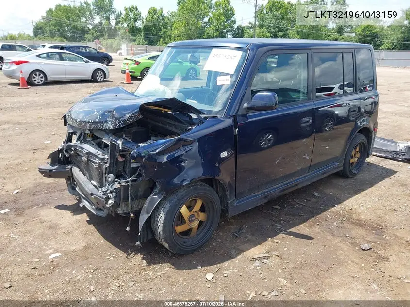 2006 Scion Xb VIN: JTLKT324964043159 Lot: 45575267