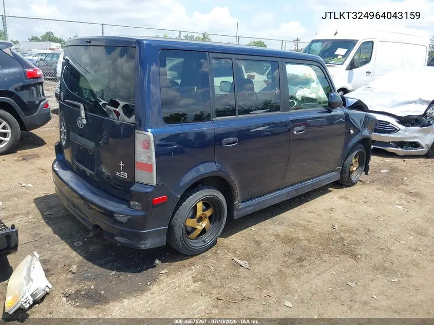 2006 Scion Xb VIN: JTLKT324964043159 Lot: 45575267