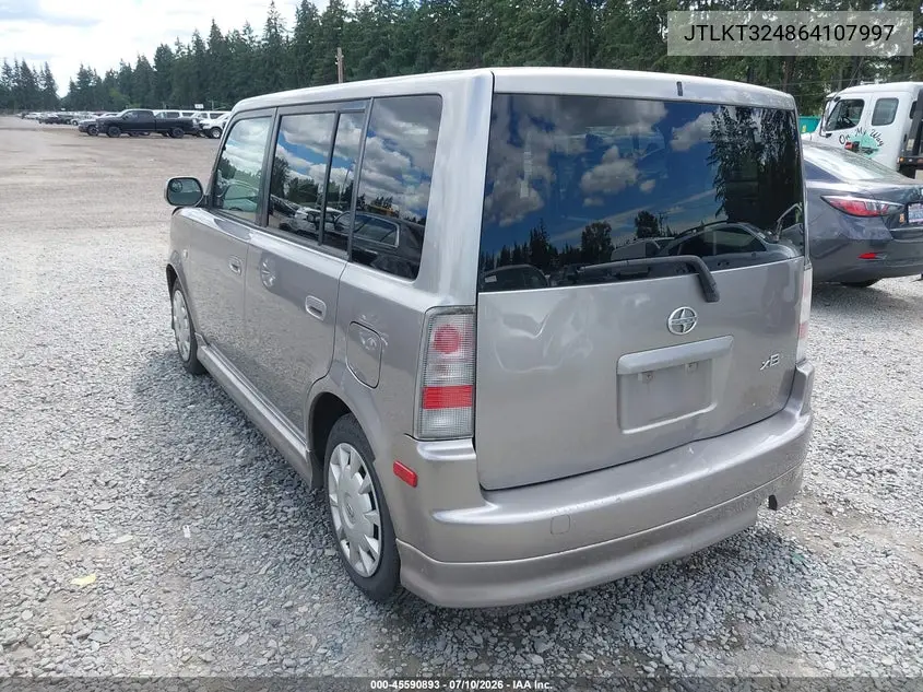 2006 Scion Xb VIN: JTLKT324864107997 Lot: 45590893