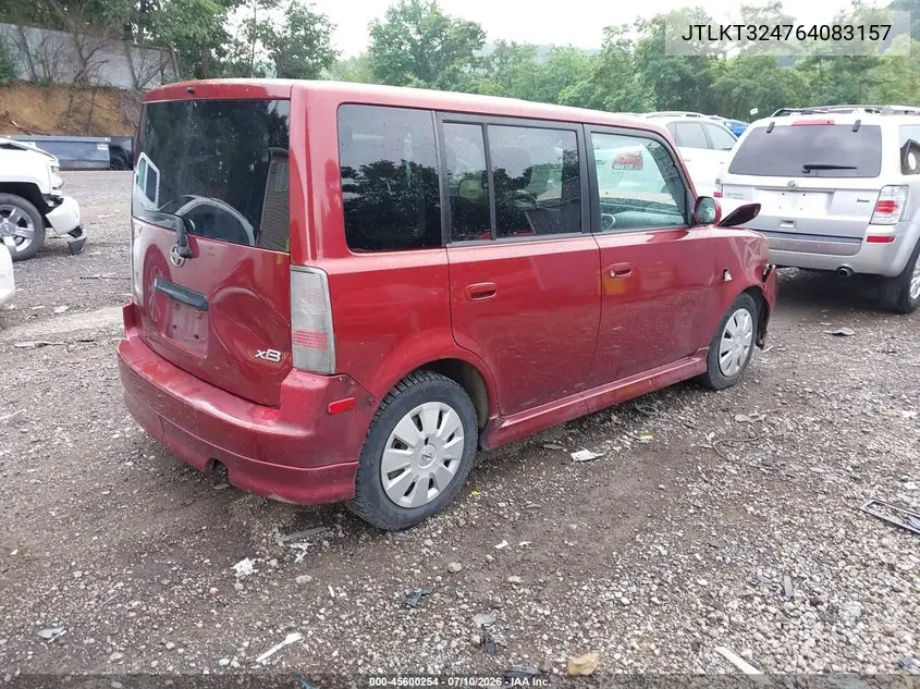 2006 Scion Xb VIN: JTLKT324764083157 Lot: 45600254