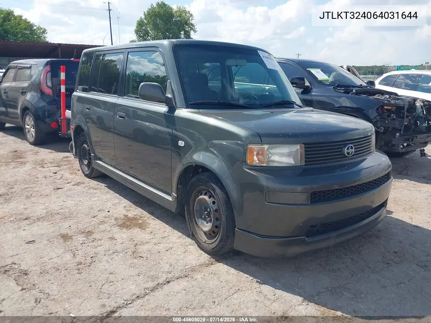 2006 Scion Xb VIN: JTLKT324064031644 Lot: 45605029