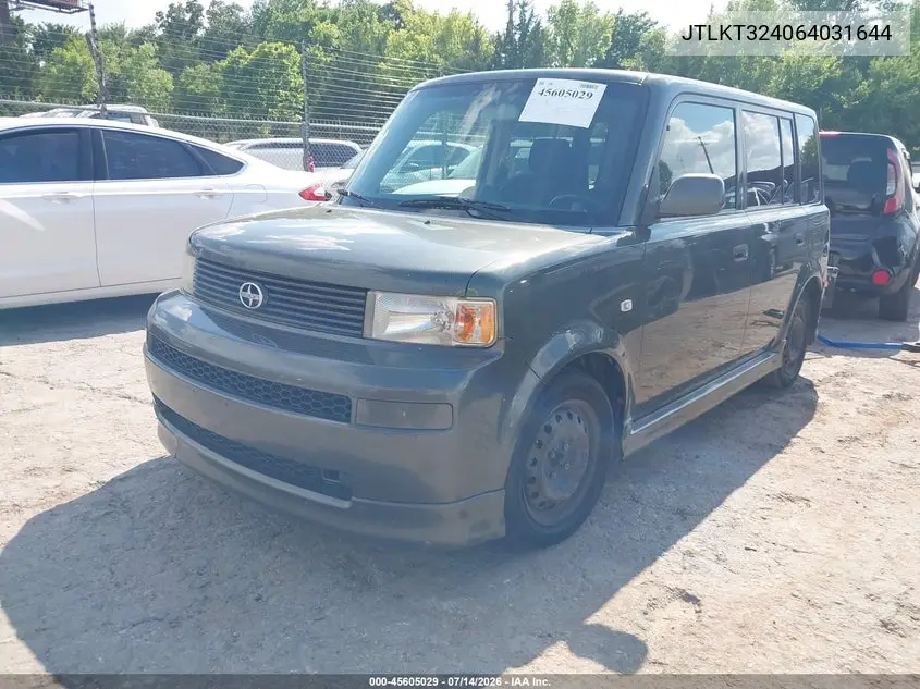 2006 Scion Xb VIN: JTLKT324064031644 Lot: 45605029