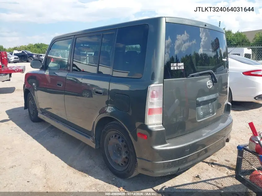 2006 Scion Xb VIN: JTLKT324064031644 Lot: 45605029