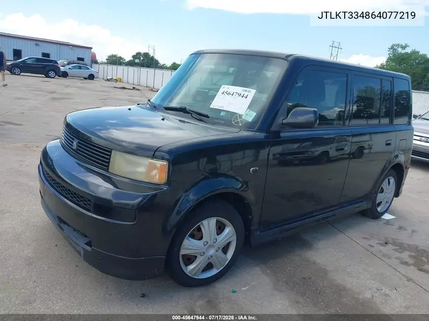 2006 Scion Xb VIN: JTLKT334864077219 Lot: 45647944