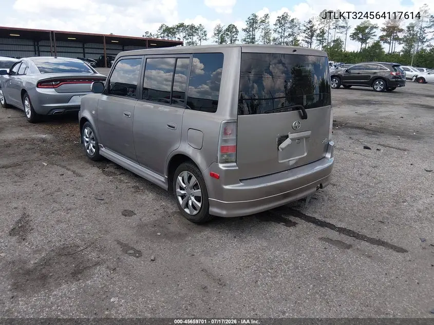 2006 Scion Xb VIN: JTLKT324564117614 Lot: 45659701
