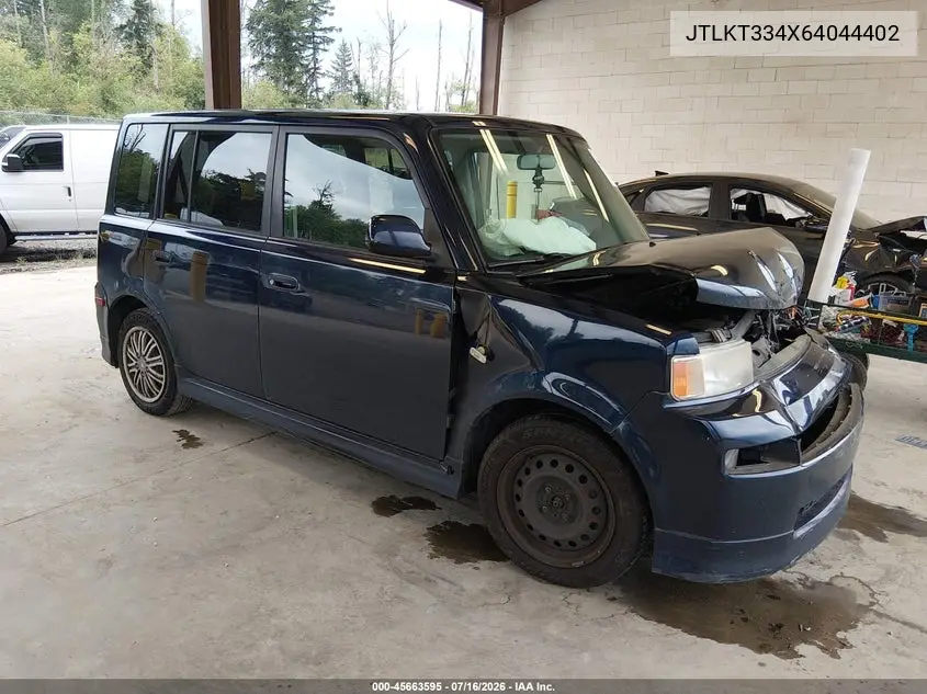 2006 Scion Xb VIN: JTLKT334X64044402 Lot: 45663595