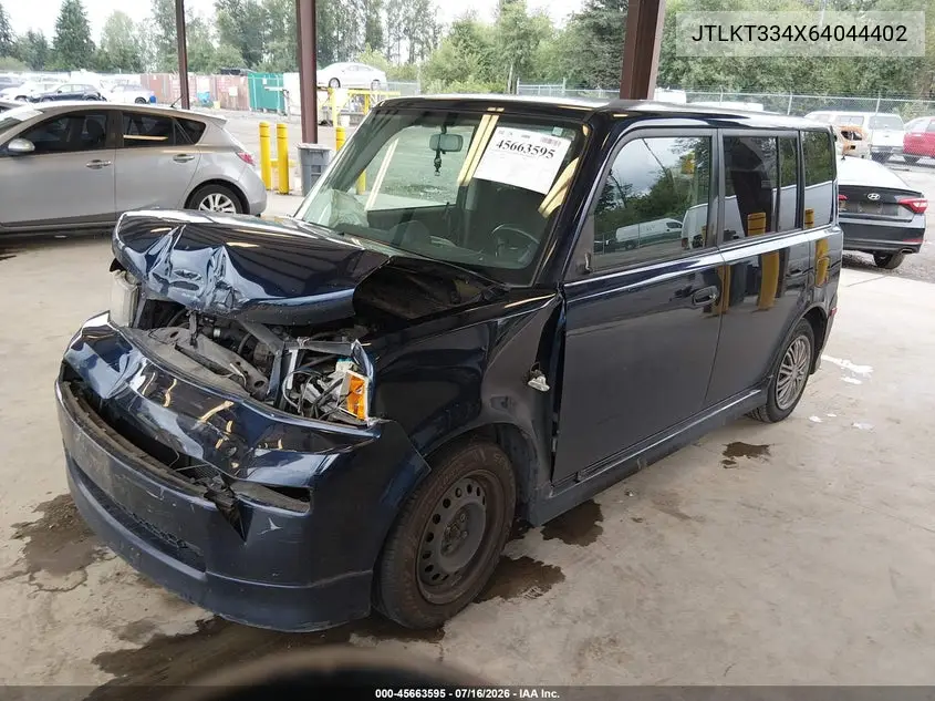 2006 Scion Xb VIN: JTLKT334X64044402 Lot: 45663595