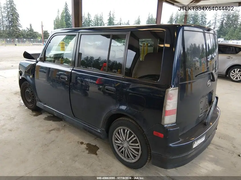 2006 Scion Xb VIN: JTLKT334X64044402 Lot: 45663595