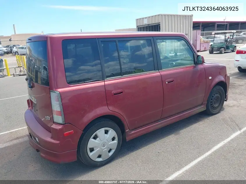 2006 Scion Xb VIN: JTLKT324364063925 Lot: 45663737