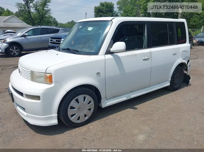 2006 Scion Xb VIN: JTLKT324864070448 Lot: 45678864