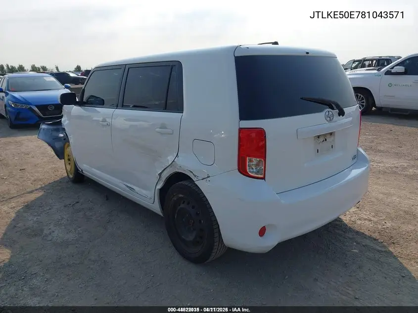 JTLKE50E781043571 2008 Scion Xb