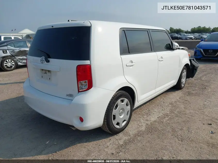 JTLKE50E781043571 2008 Scion Xb