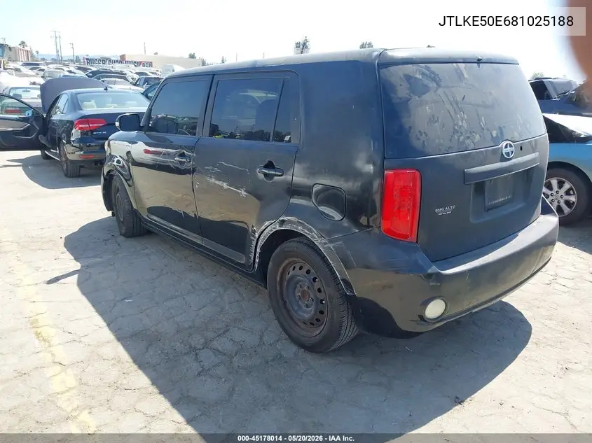 2008 Scion Xb VIN: JTLKE50E681025188 Lot: 45178014