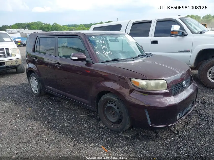 2008 Scion Xb VIN: JTLKE50E981008126 Lot: 45181952