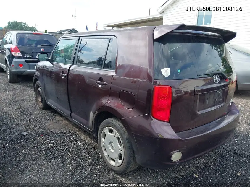 2008 Scion Xb VIN: JTLKE50E981008126 Lot: 45181952
