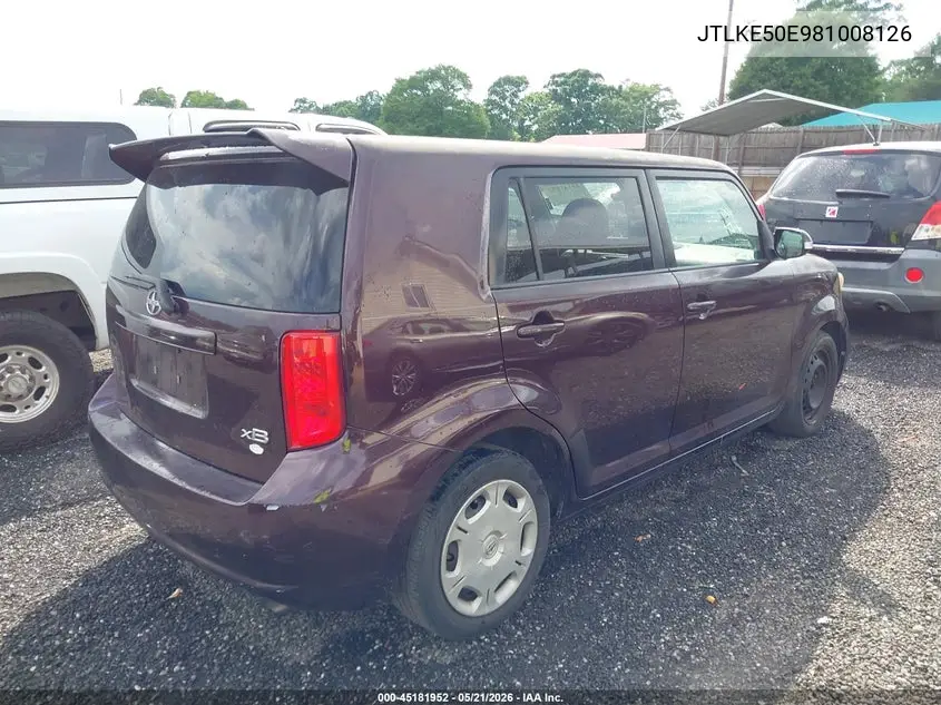 2008 Scion Xb VIN: JTLKE50E981008126 Lot: 45181952