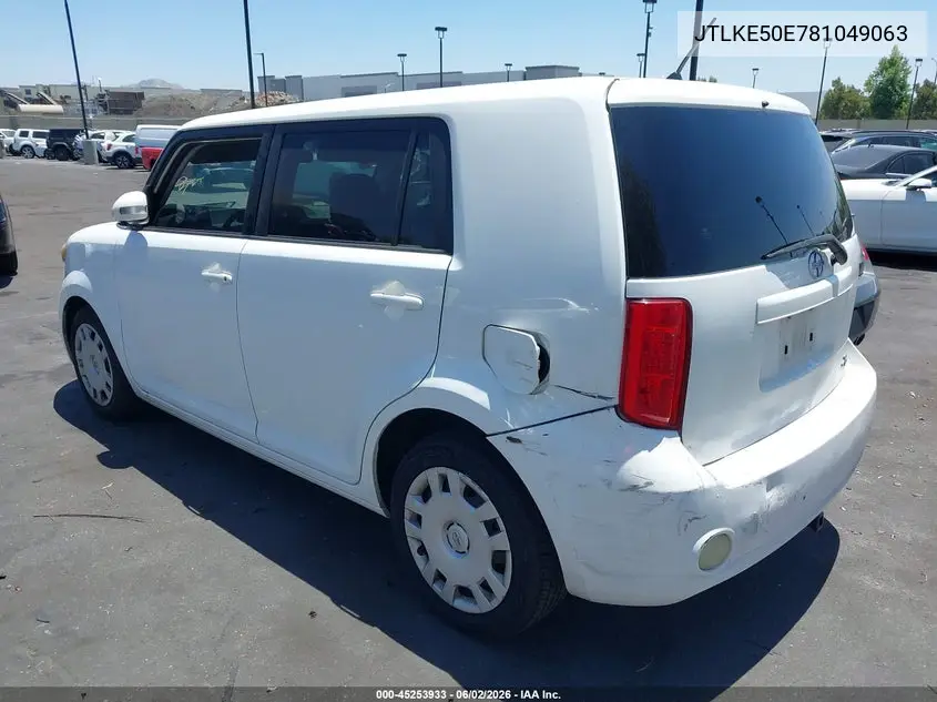 2008 Scion Xb VIN: JTLKE50E781049063 Lot: 45253933