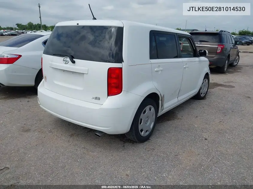 2008 Scion Xb VIN: JTLKE50E281014530 Lot: 45282078